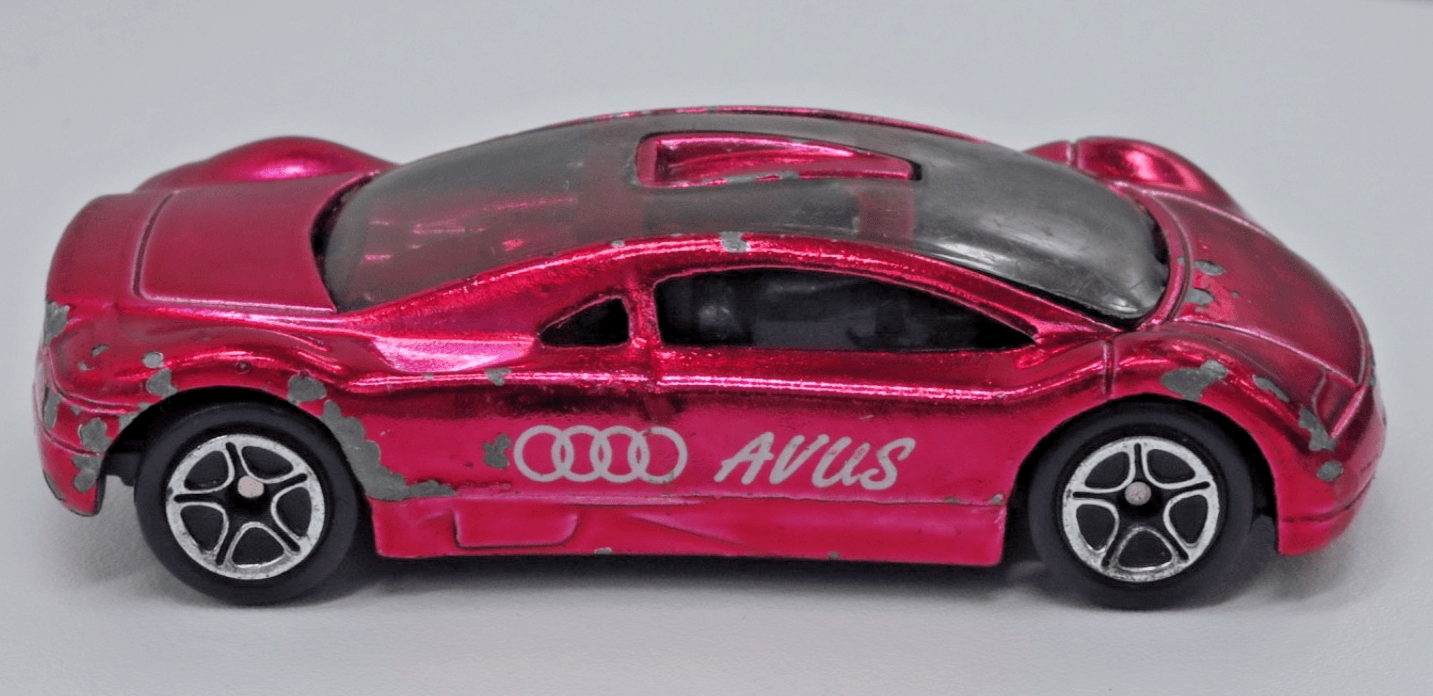 Matchbox ~ 1995 AUDI AVUS QUATTRO ~ Red Diecast 1/64 - Thumbnail 3