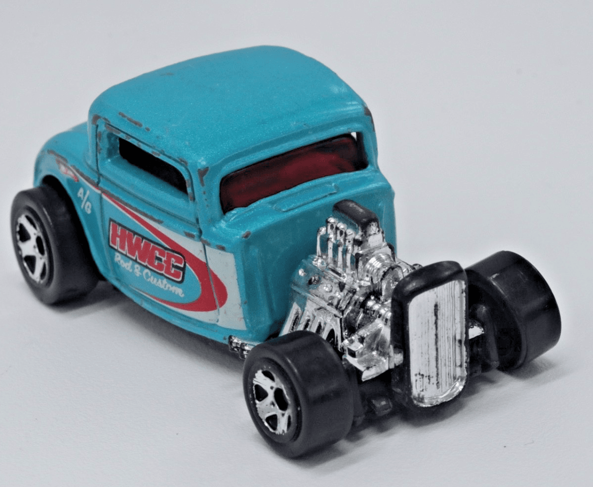 VTG 1997 Hot Wheels '32 HWCC FORD Rod & Custom ~Blue Coupe 1:64 Diecast