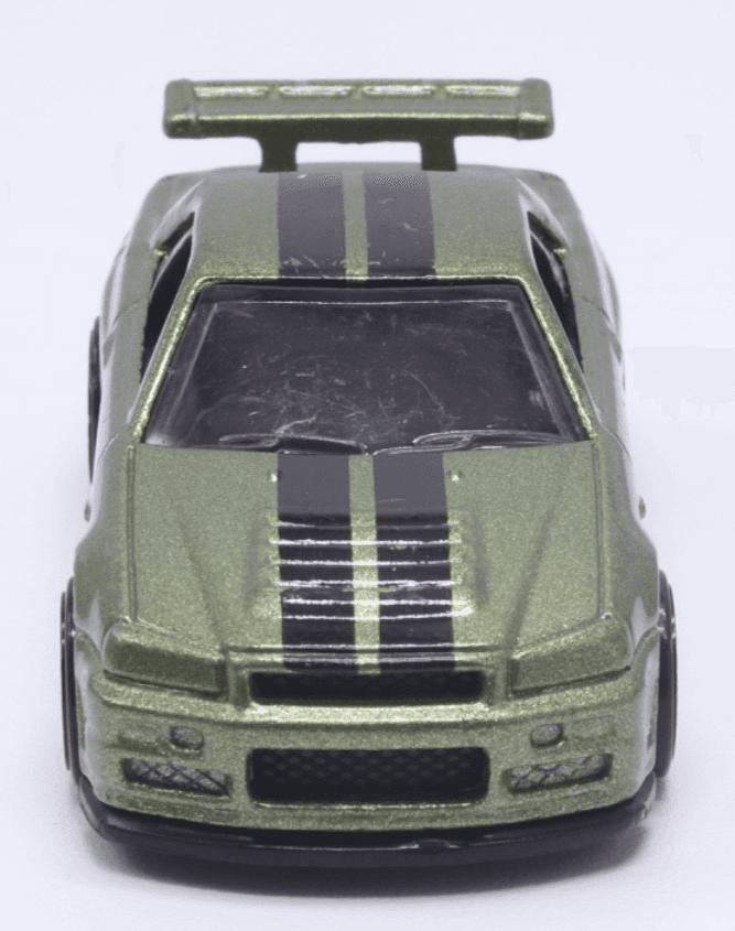 Hot Wheels ~ 2019 NISSAN SKYLINE GT-R (BNR34) ~ 2/5 Olive Green 45/250 - Thumbnail 8