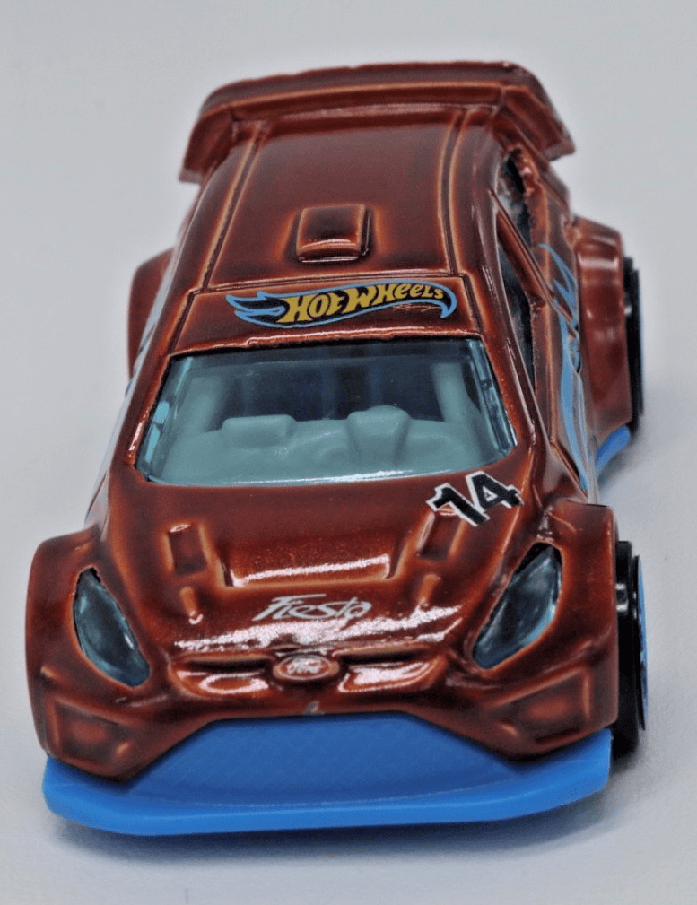 Hot Wheels ~ 2012 FORD FIESTA ~ Copper Brown / Blue Trim #14 Loose 1:64 Diecast - Thumbnail 6
