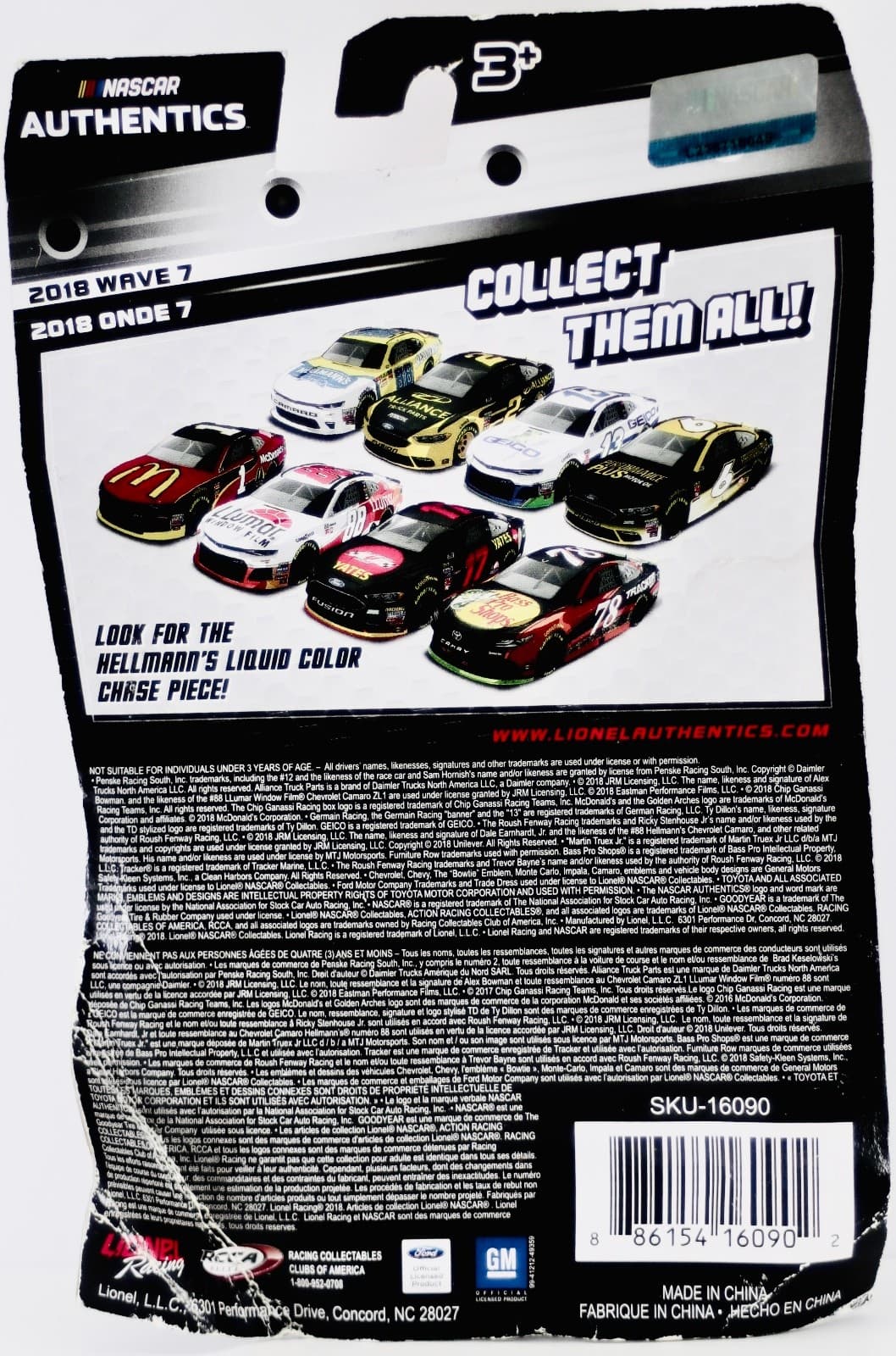 Alex Bowman #88 ~ Llumar Window Film ~ 2018 Wave 7 ~ CHEVROLET CAMARO ~ 1:64 - Thumbnail 4
