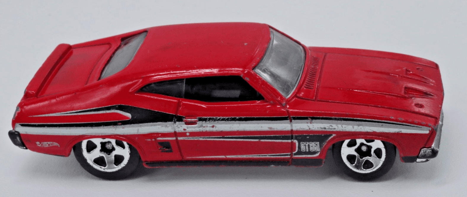 2012 Hot Wheels Muscle Mania ~ 1973 FORD FALCON XB ~ Red Diecast 1/64 - Thumbnail 2