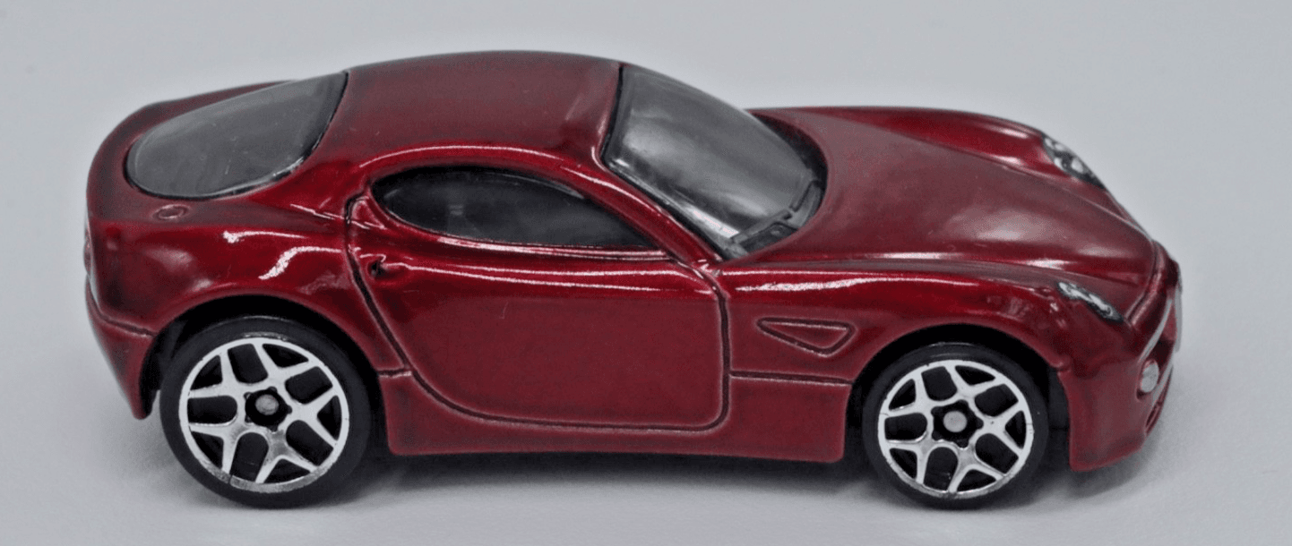 Hot Wheels ~ 2022 ALFA ROMEO 8C COMPETIZIONE ~ Red 1:64 Diecast Loose Car - Thumbnail 3