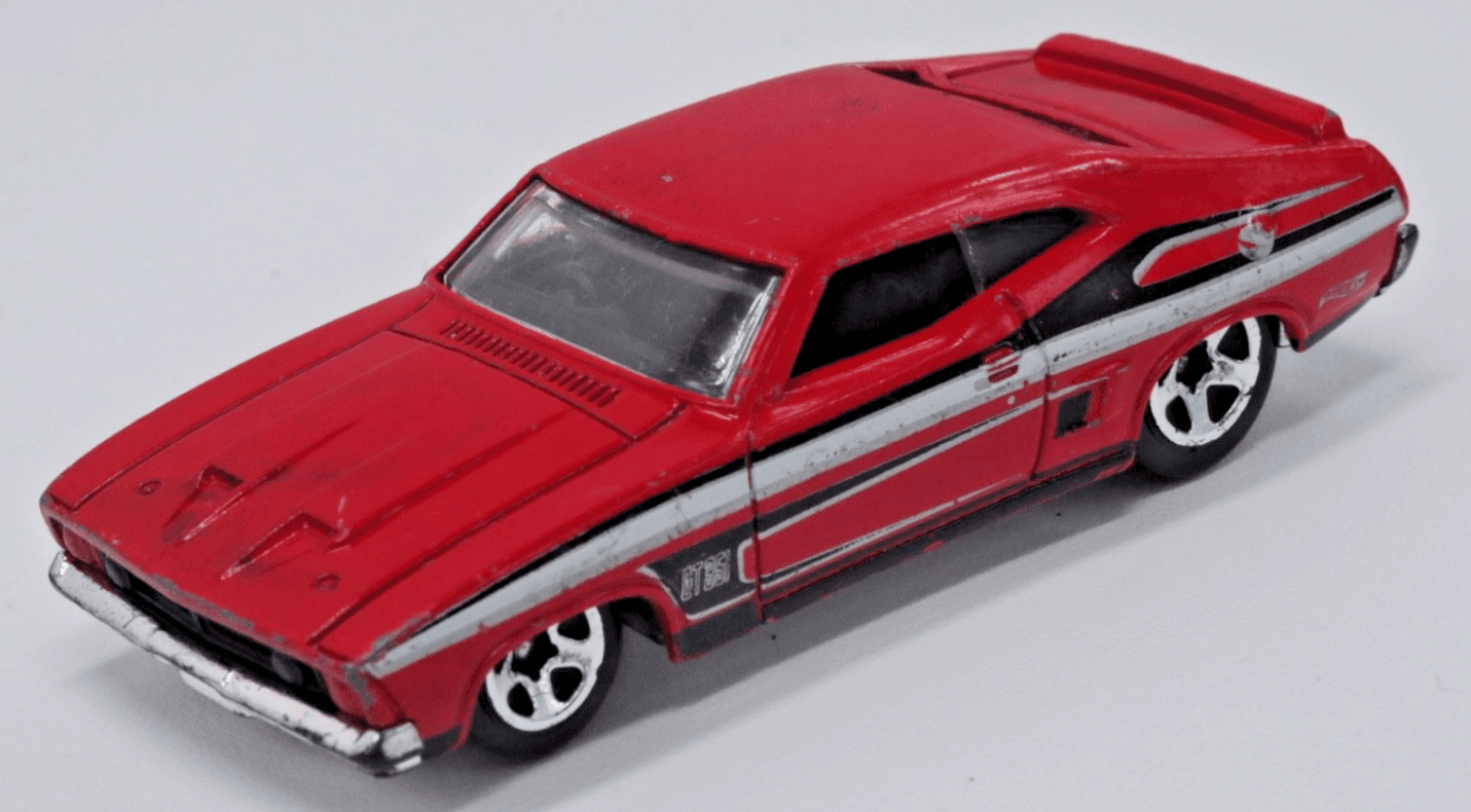 2012 Hot Wheels Muscle Mania ~ 1973 FORD FALCON XB ~ Red Diecast 1/64 - Thumbnail 4