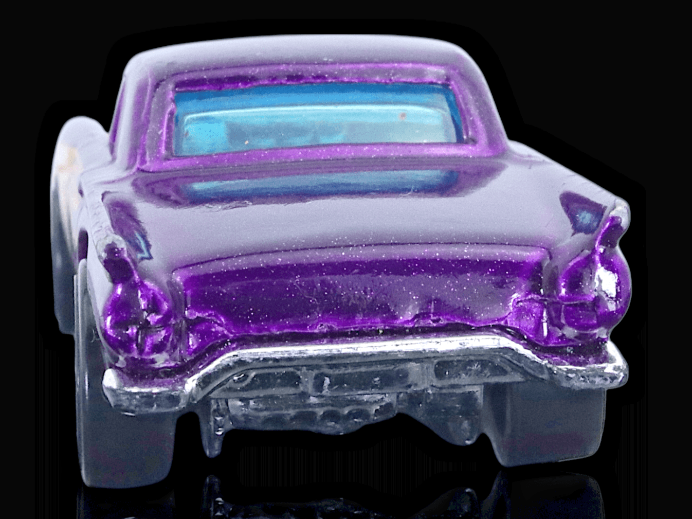 Hot Wheels ~ 1957 FORD THUNDERBIRD ~ Purple Flames ~ 1:64 Diecast Toy Car - Thumbnail 3