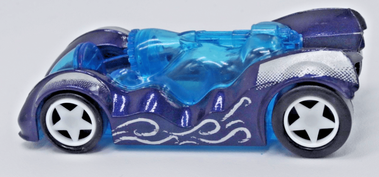 Majorette ~ FICTION 511 ~ Blue Silver Diecast Toy Car Translucent Top - Thumbnail 4