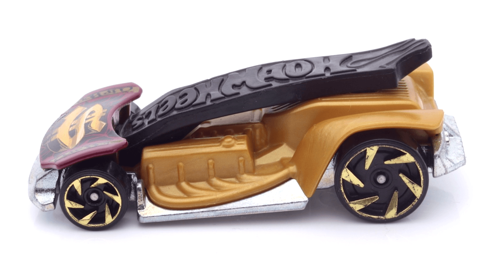 2019 Hot Wheels ~ CLIP ROD ~ GHB51 ~ Gold Black Burgandy Loose Toy Car - Thumbnail 4