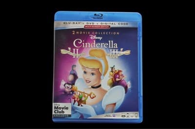 Disney Cinderella II & III (1 Blue-Ray DVD, 2 Regular DVD’s, 2 Digital Codes)