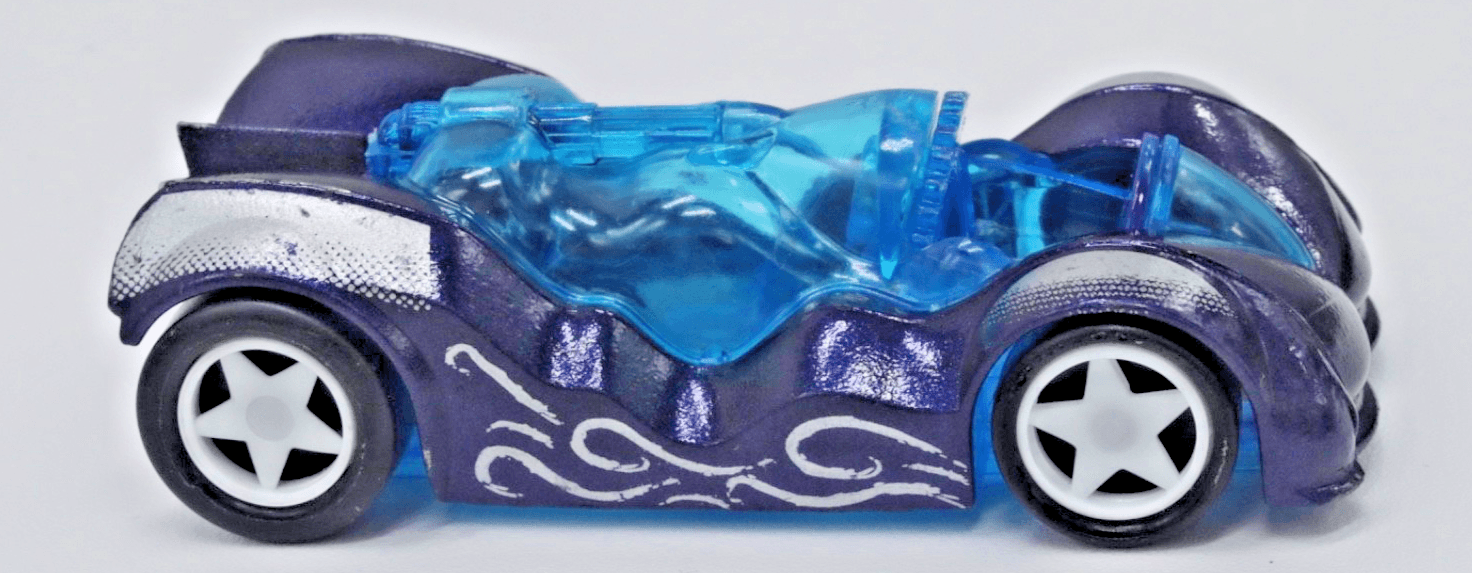 Majorette ~ FICTION 511 ~ Blue Silver Diecast Toy Car Translucent Top - Thumbnail 3