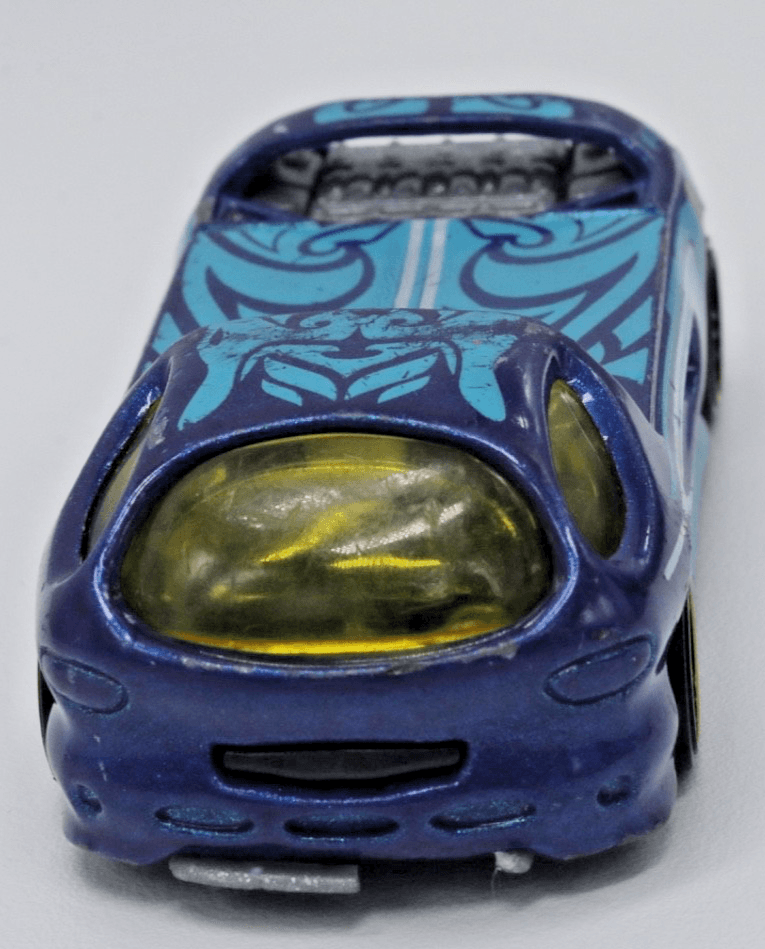 2019 Hot Wheels Wave Cravers ~ DEORA II ~ Blue Yellow Rim Loose 1:64 - Thumbnail 6