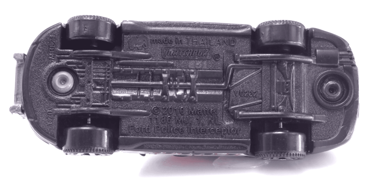 2012 Matchbox ~ FORD POLICE INTERCEPTOR ~ Black from POLICE 5~Pack LOOSE - Thumbnail 10