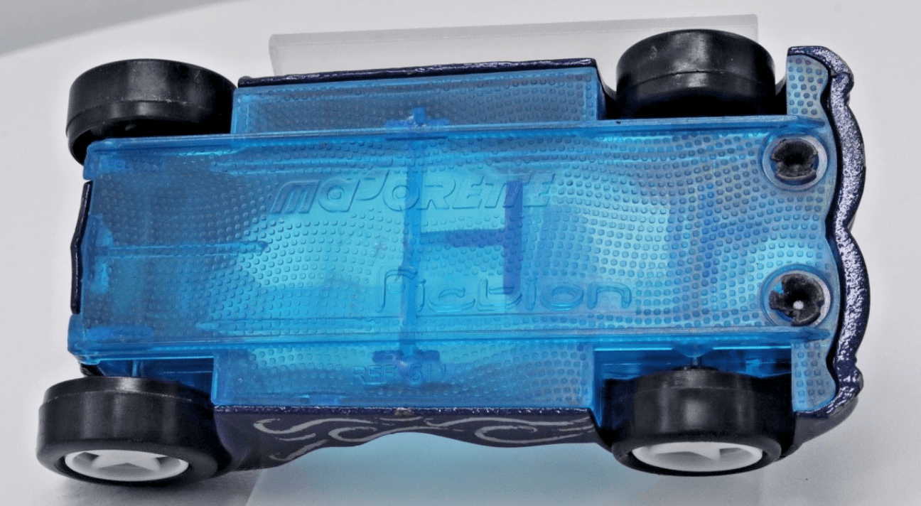 Majorette ~ FICTION 511 ~ Blue Silver Diecast Toy Car Translucent Top - Thumbnail 8