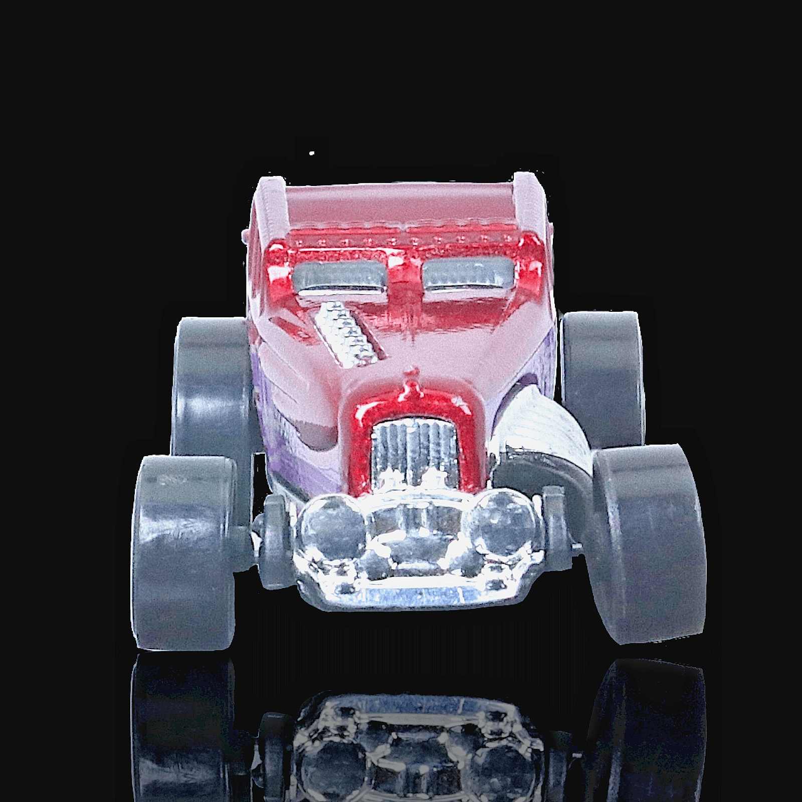 Hot Wheels 2014 GREAT GATSPEED ~ Red CFH25 ~ 1:64 Diecast Car ~ Red/Purple Trim - Thumbnail 3