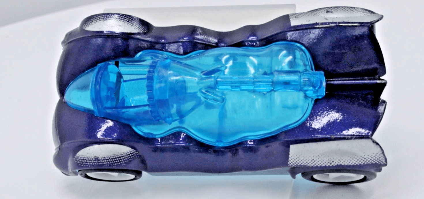 Majorette ~ FICTION 511 ~ Blue Silver Diecast Toy Car Translucent Top - Thumbnail 7