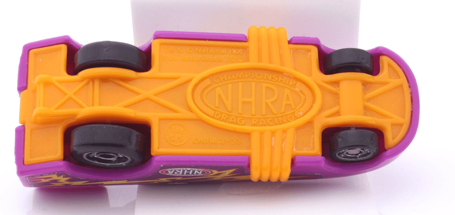 Unbranded ~ 2002 NHRA Drag Racing ~ FUNNY CAR DRAGSTER ~ Plastic Purple 5/5 VHTF - Thumbnail 10