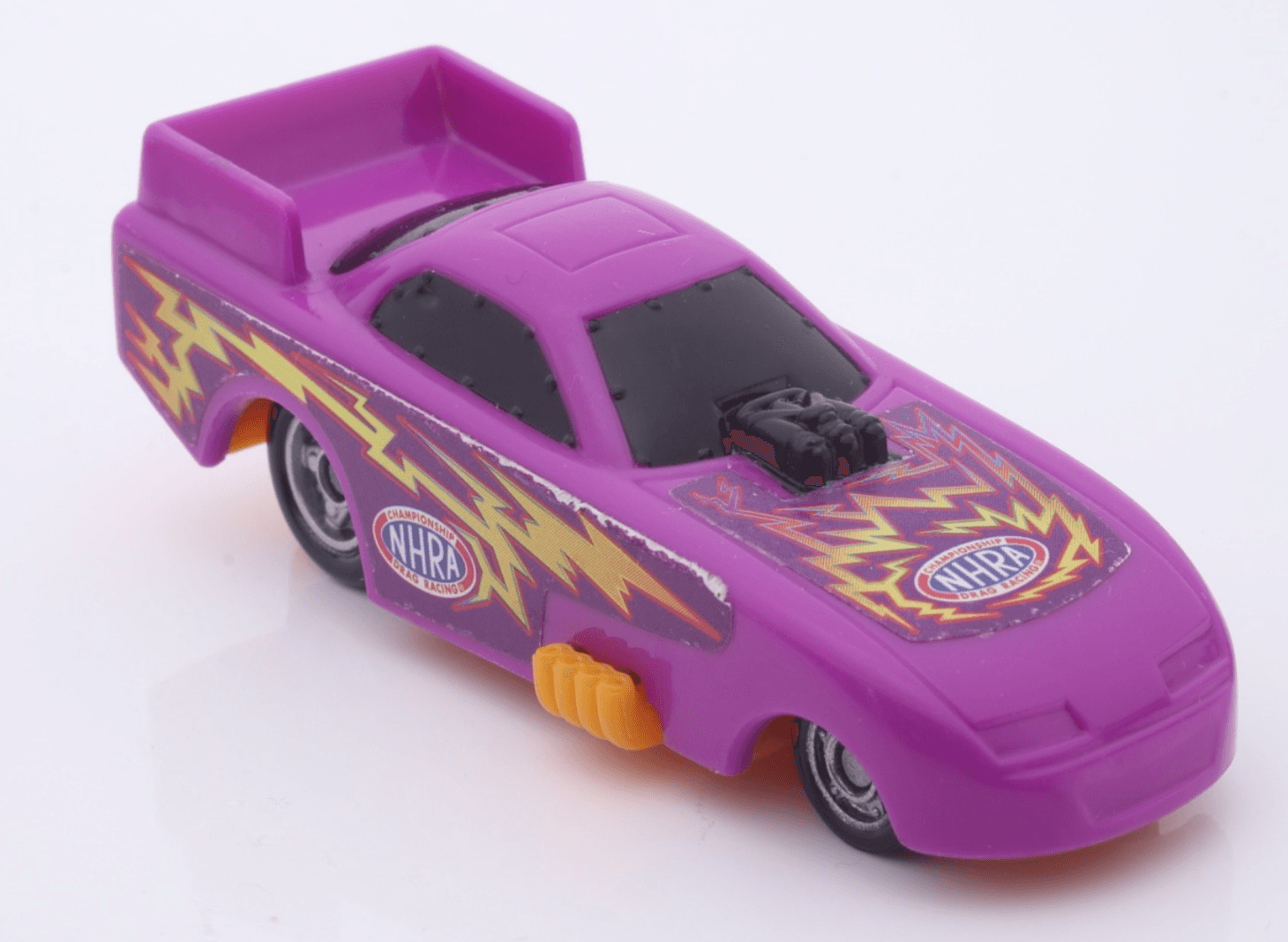 Unbranded ~ 2002 NHRA Drag Racing ~ FUNNY CAR DRAGSTER ~ Plastic Purple 5/5 VHTF