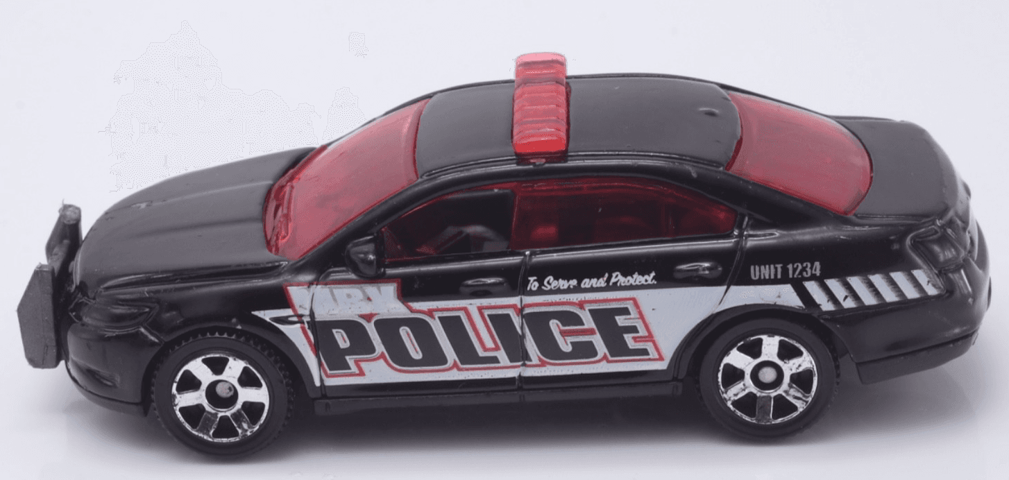 2012 Matchbox ~ FORD POLICE INTERCEPTOR ~ Black from POLICE 5~Pack LOOSE - Thumbnail 4