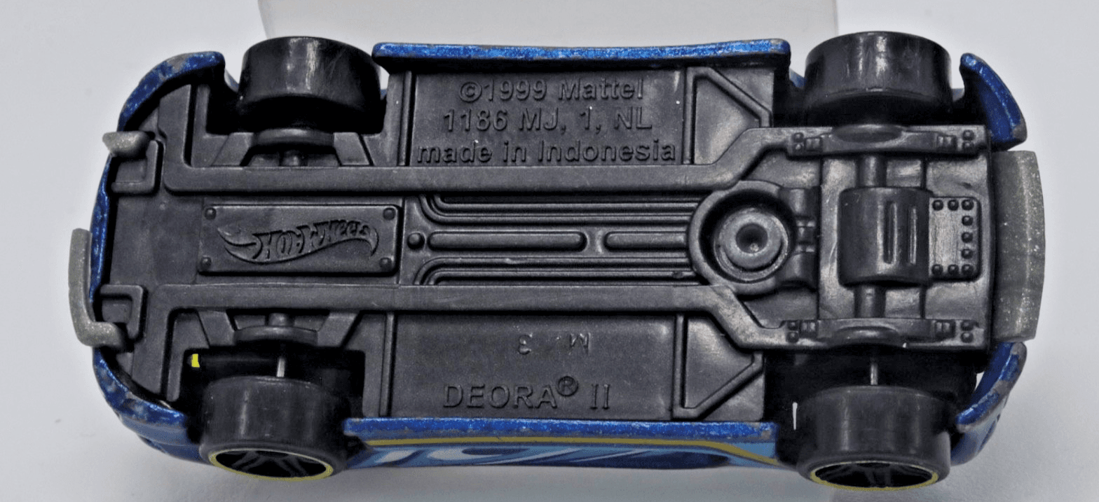 2019 Hot Wheels Wave Cravers ~ DEORA II ~ Blue Yellow Rim Loose 1:64 - Thumbnail 8
