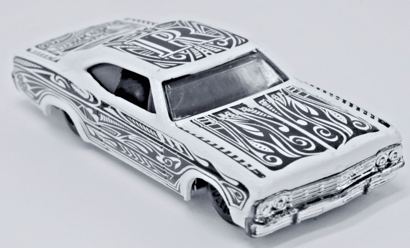 2016 Hot Wheels Art Cars (1/10) ~ 1965 CHEVY IMPALA ~ Collector # 191/250 1/164
