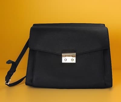 MICHAEL KORS ESSEX BLACK LG SATCHEL LEATHER NWT