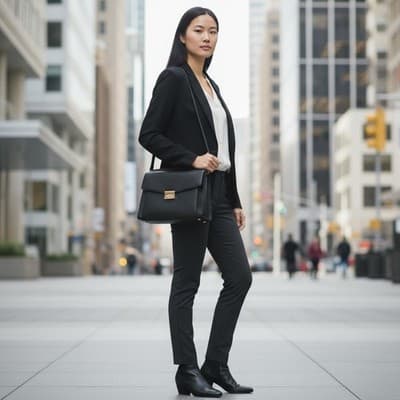 MICHAEL KORS ESSEX BLACK LG SATCHEL LEATHER NWT - Thumbnail 2