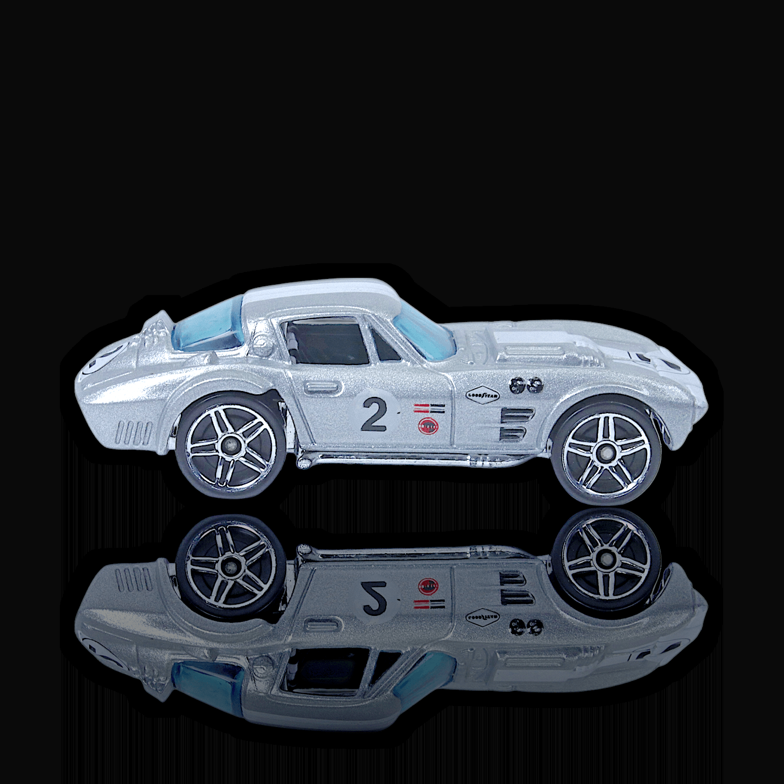 Hot Wheels 2016 CHEVY CORVETTE GRAND SPORT ~ Silver Goodyear Diecast 1:64
