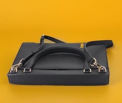 MICHAEL KORS ESSEX BLACK LG SATCHEL LEATHER NWT - Thumbnail 8