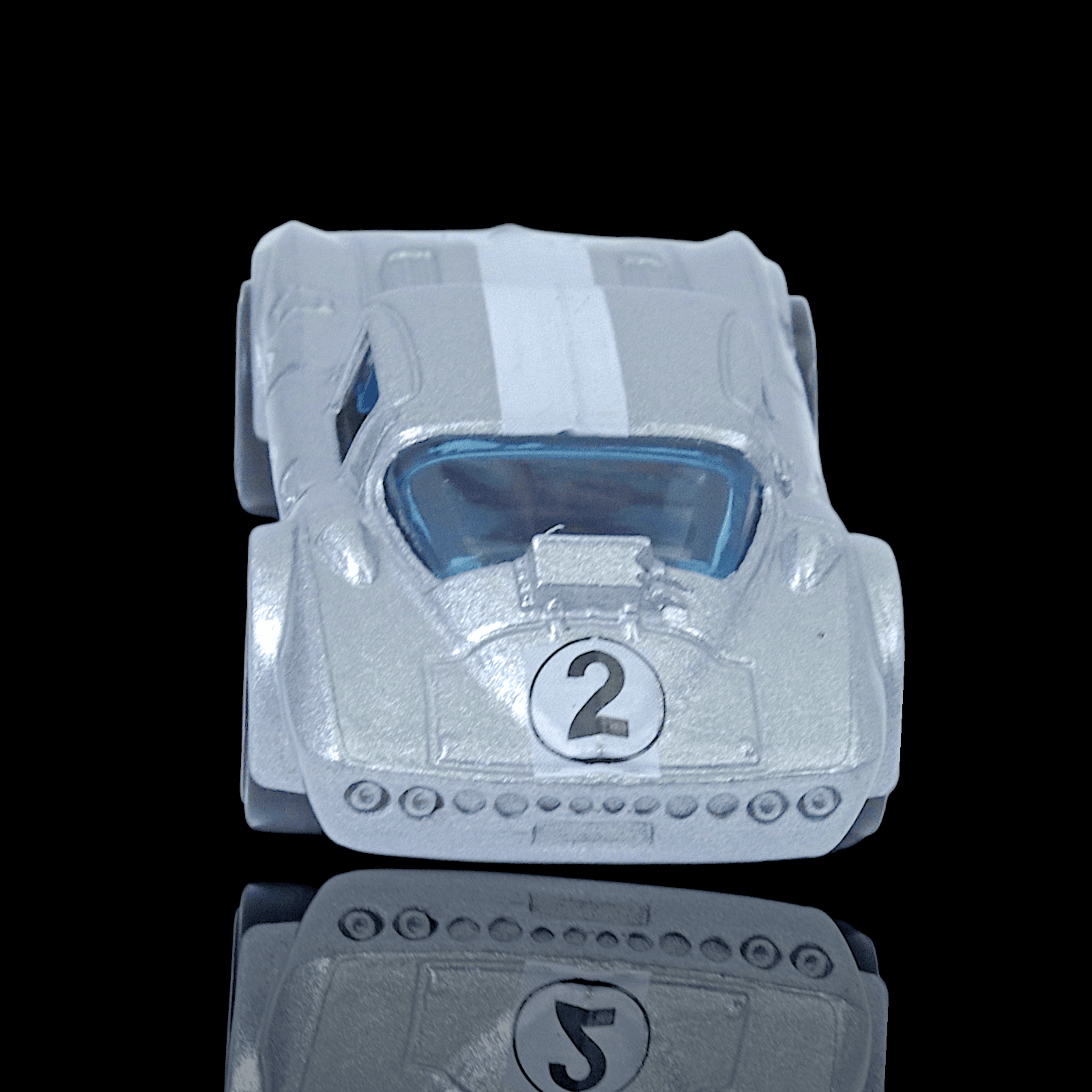 Hot Wheels 2016 CHEVY CORVETTE GRAND SPORT ~ Silver Goodyear Diecast 1:64 - Thumbnail 4