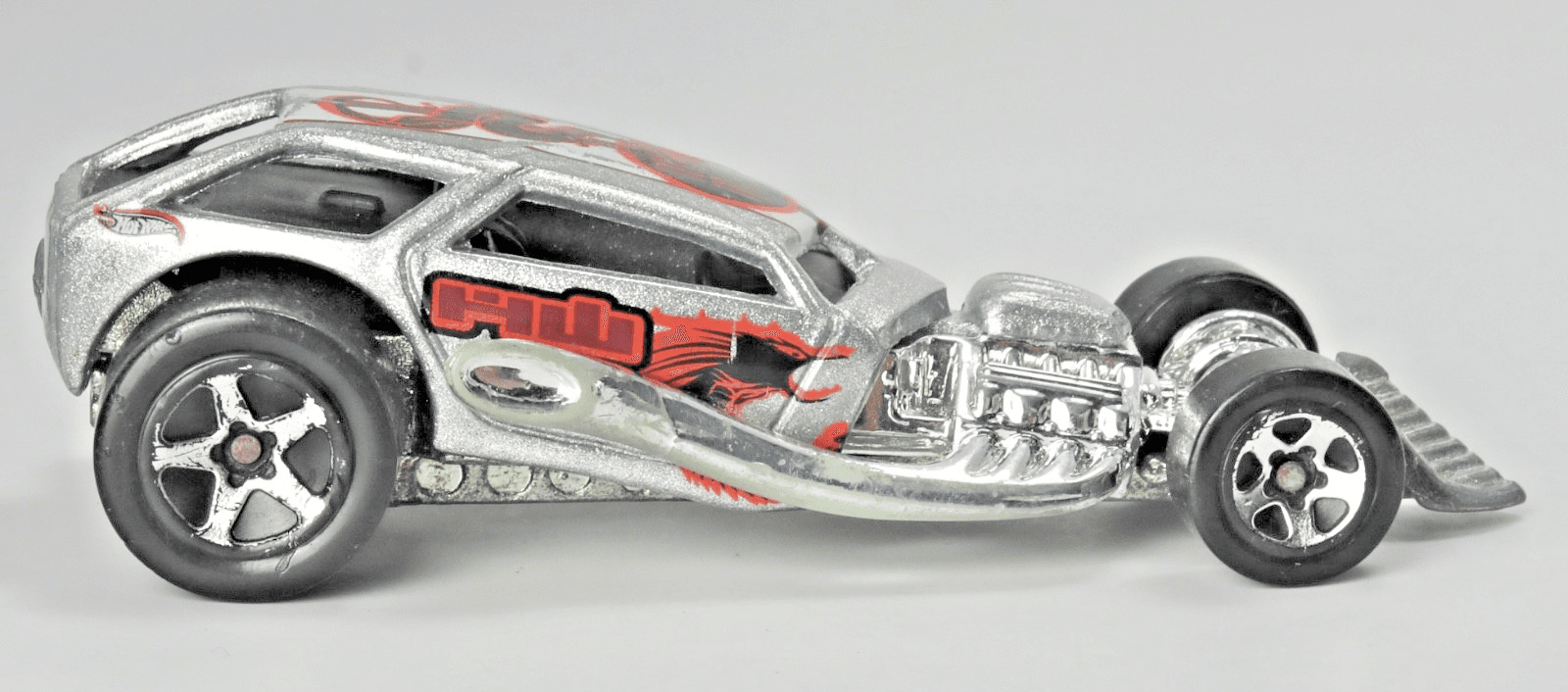 2001 Hot Wheels Mainline ~ SURF CRATE ~ Silver Diecast Car 1/64