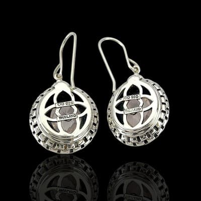 Clyde Duneier CID Sterling Silver Light Purple Amethyst Drop Dangle Earrings - Thumbnail 3