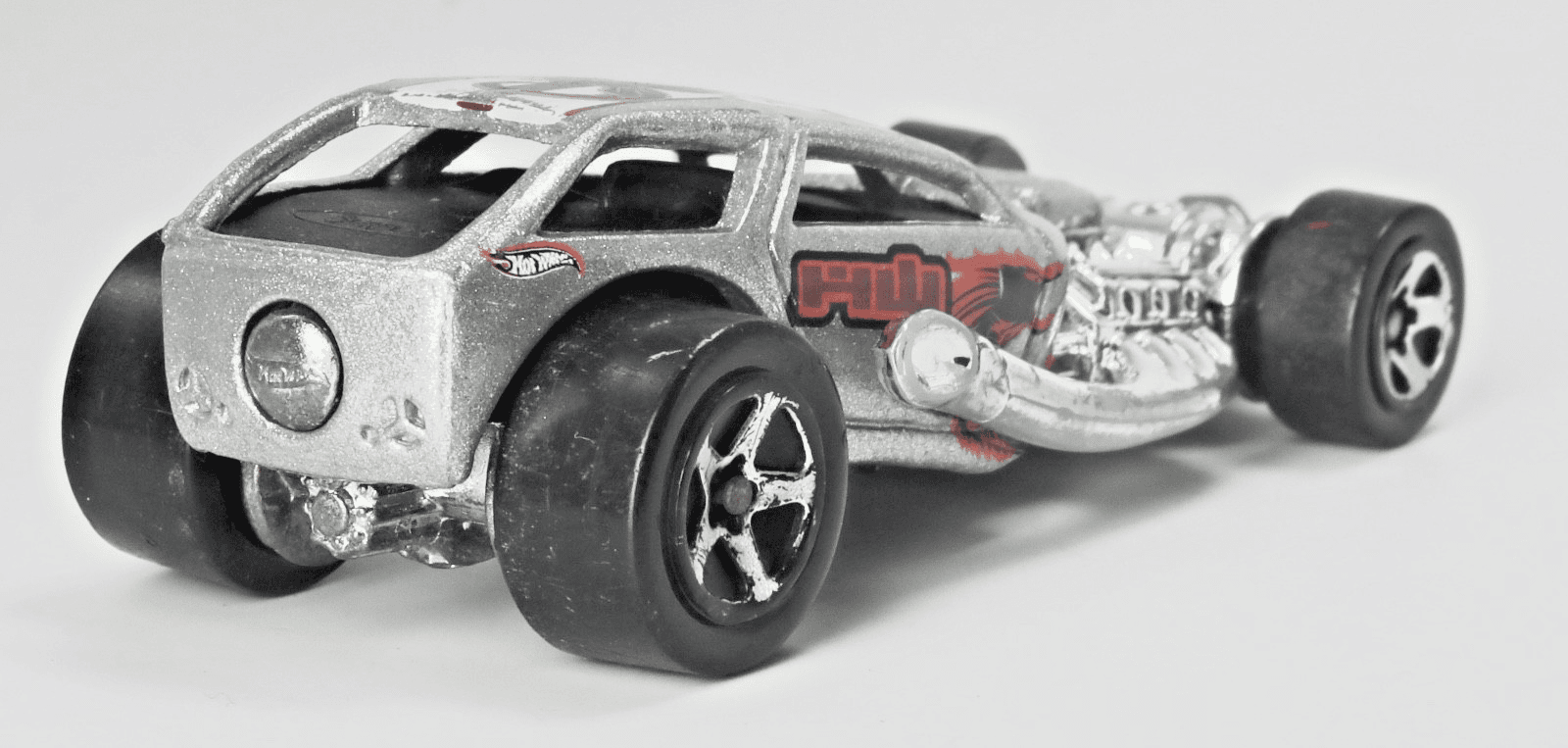 2001 Hot Wheels Mainline ~ SURF CRATE ~ Silver Diecast Car 1/64 - Thumbnail 4