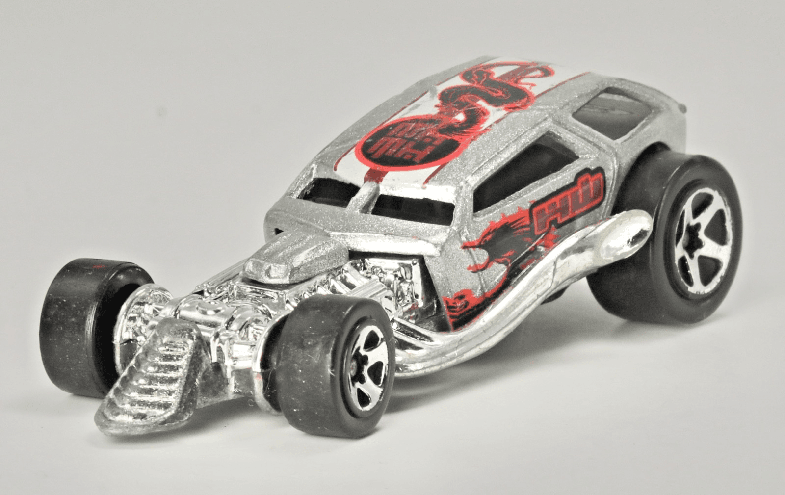 2001 Hot Wheels Mainline ~ SURF CRATE ~ Silver Diecast Car 1/64 - Thumbnail 8