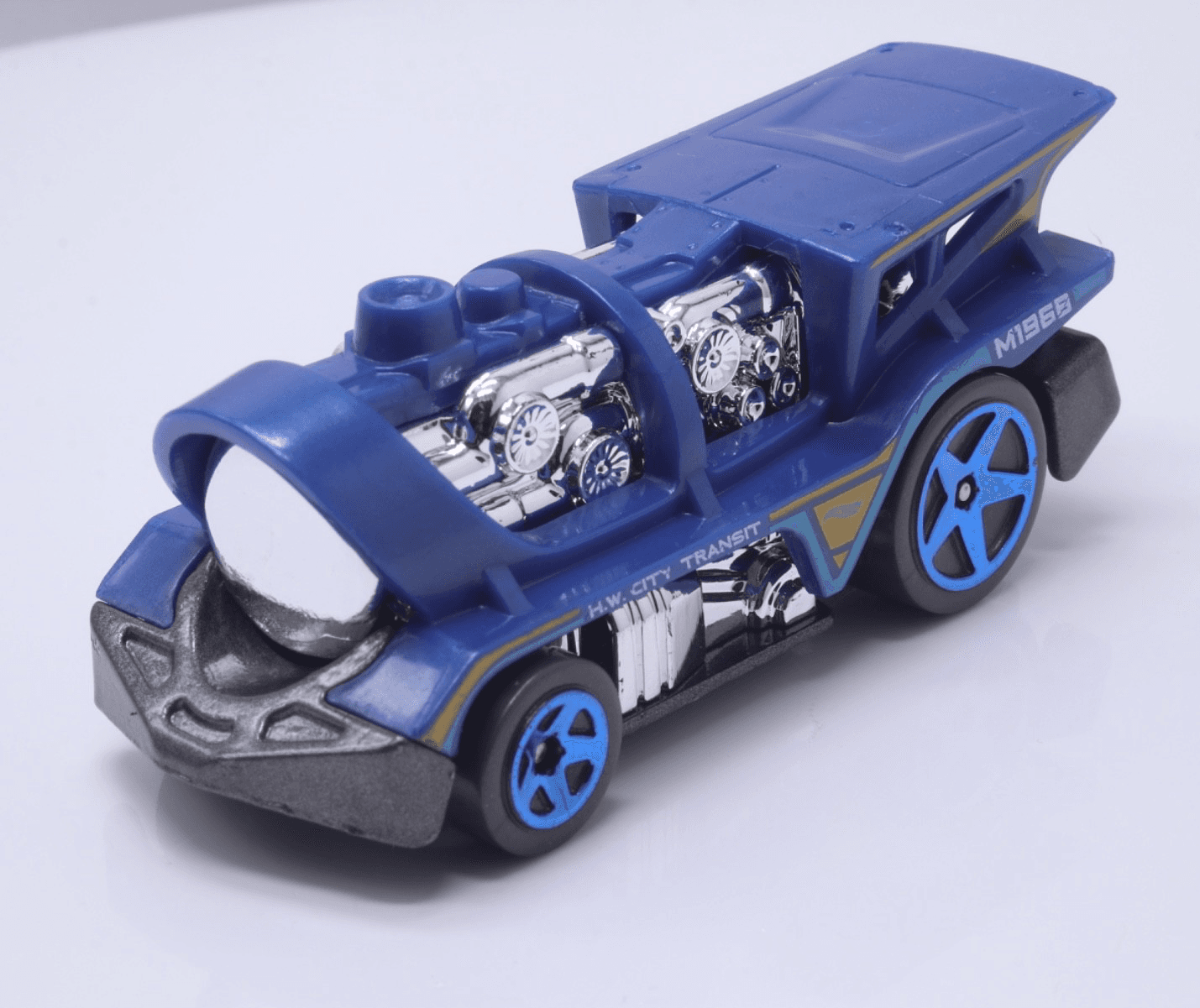 2023 Hot Wheels City 5-Pack ~ LOCO MOTORIN' ~ Blue Train Engine Diecast - Thumbnail 2
