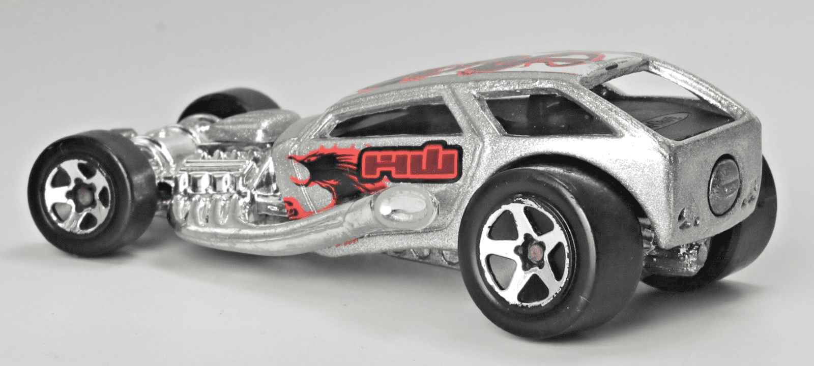 2001 Hot Wheels Mainline ~ SURF CRATE ~ Silver Diecast Car 1/64 - Thumbnail 5