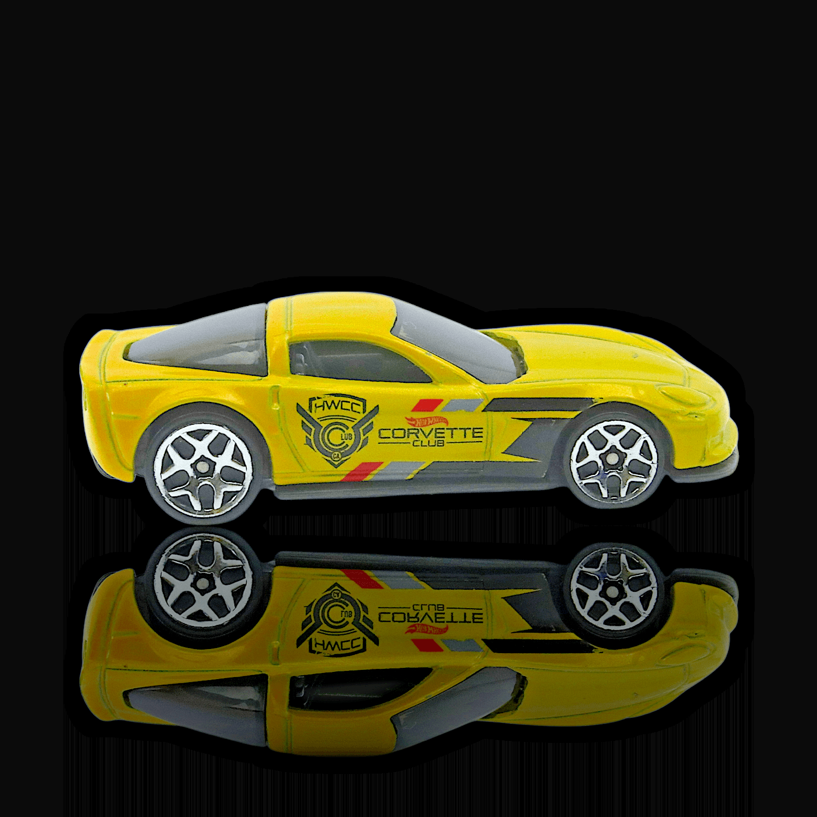 Hot Wheels 2012 CORVETTE Z06 ~ HWCC ~ Yellow 1/64 Diecast Toy Car