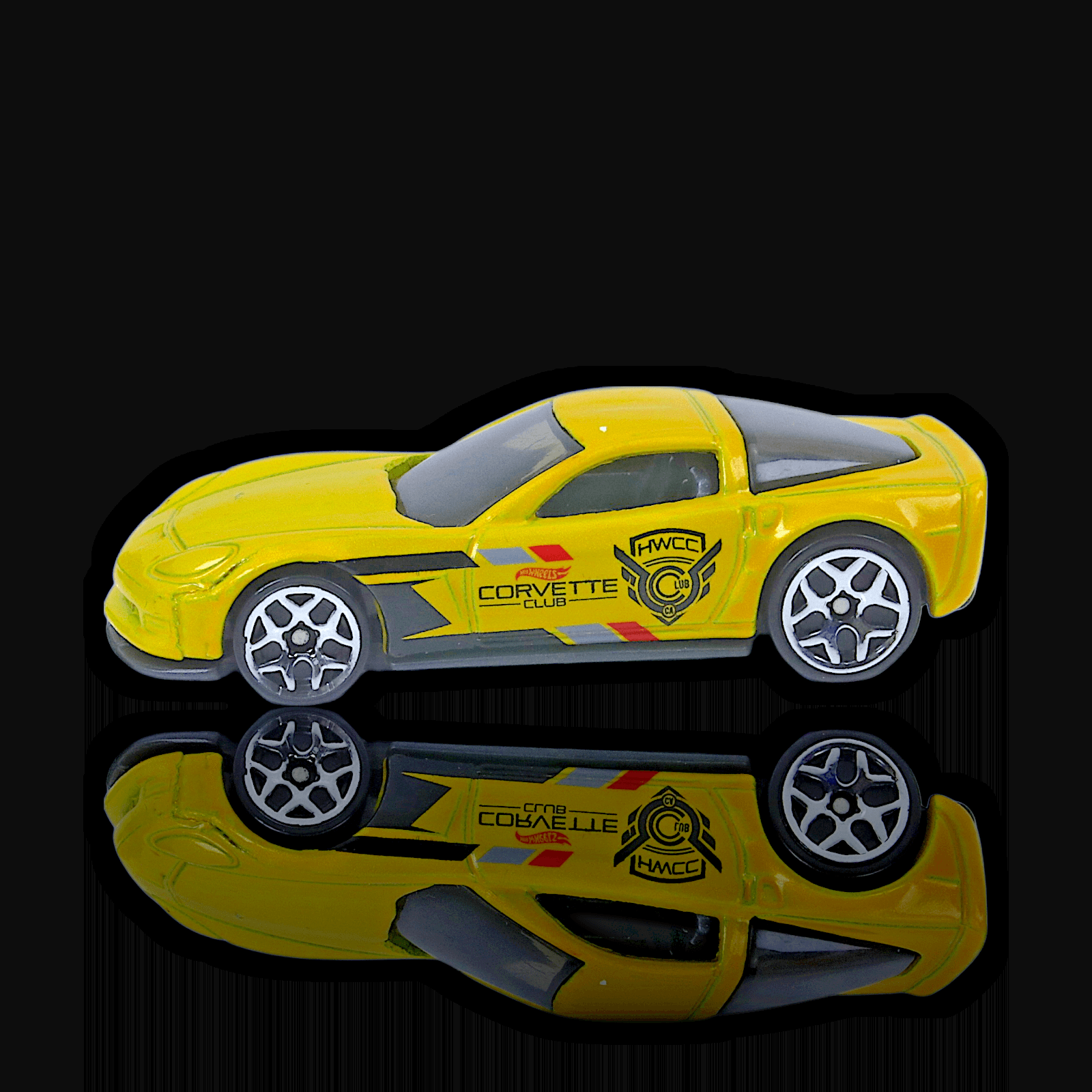 Hot Wheels 2012 CORVETTE Z06 ~ HWCC ~ Yellow 1/64 Diecast Toy Car - Thumbnail 2