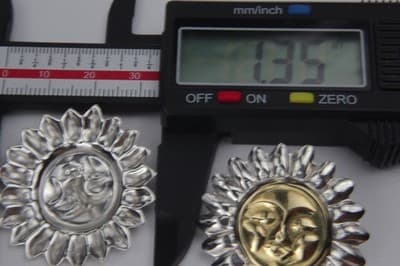 Sterling Silver And Vermeil Sun Earrings - Thumbnail 5