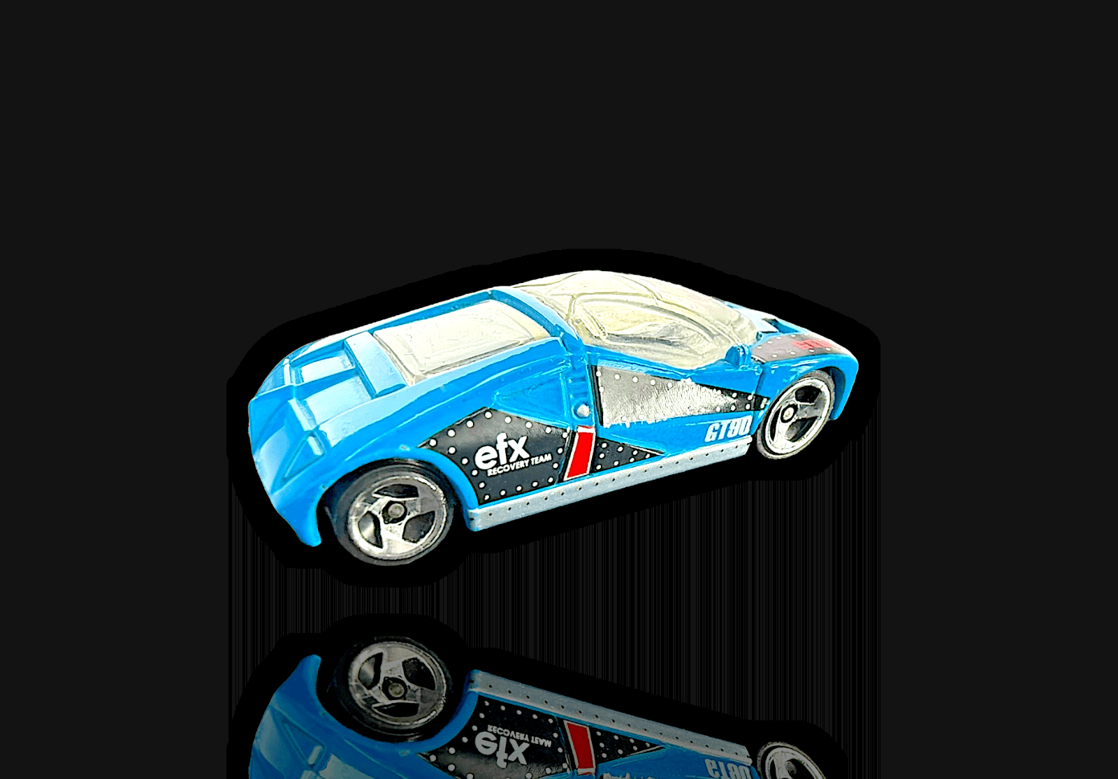 HOT WHEELS 1997 FORD GT-90 EFX RECOVERY TEAM ~ BLUE 2 3/4" DIECAST