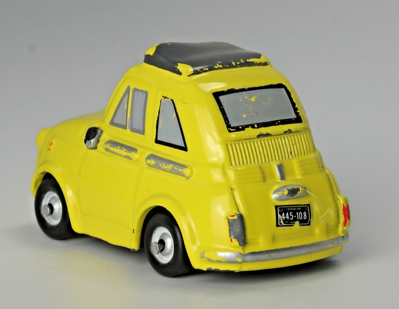 Disney Pixar Cars ~ Mini Racers ~ LUIGI ~ Yellow Fiat 500 ~ Diecast 1:100 Toy - Thumbnail 7