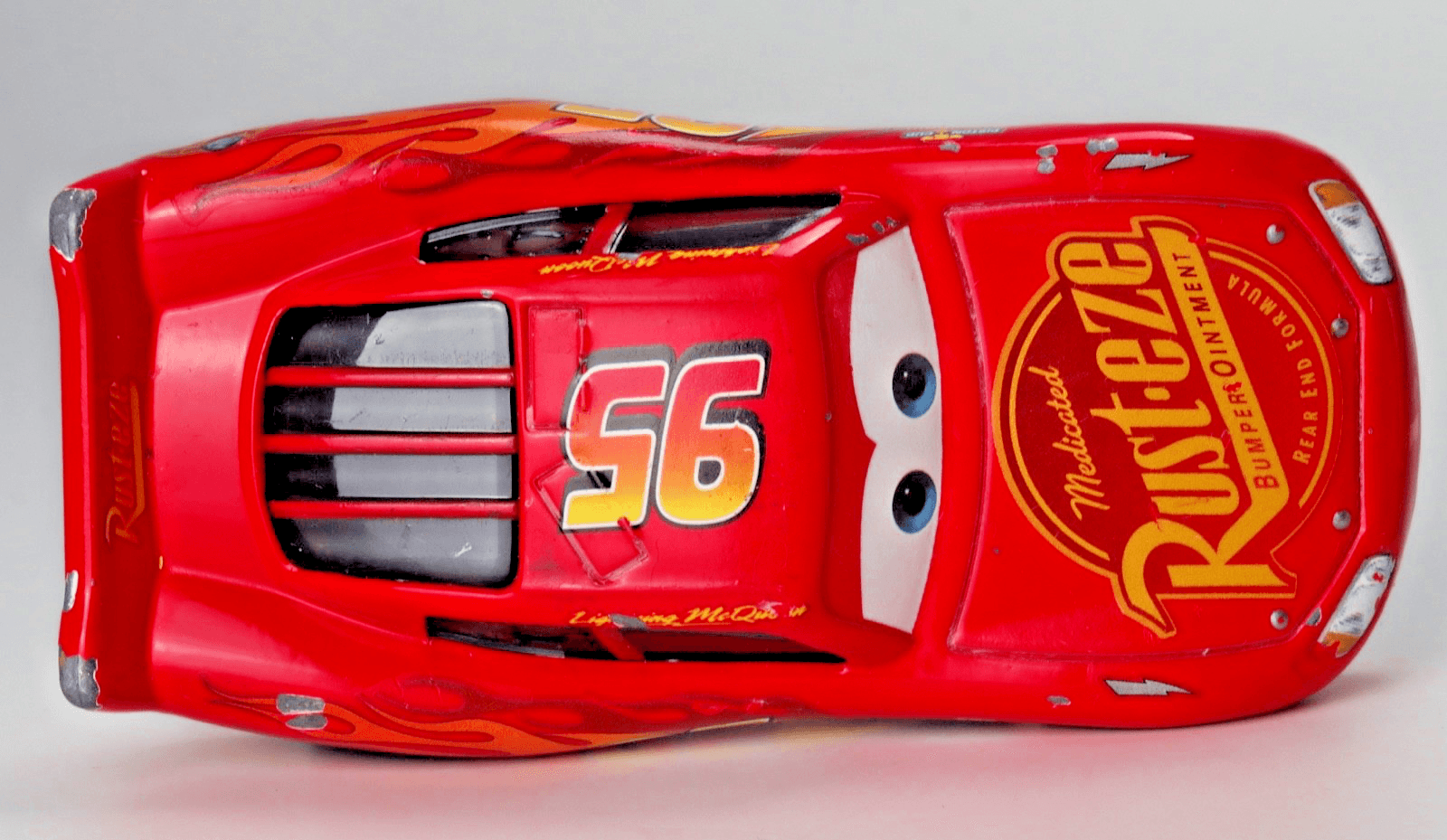 Disney Pixar Cars ~ LIGHTNING MCQUEEN "RUST-EZE" #95 ~ Red 1:55 Diecast - Thumbnail 9