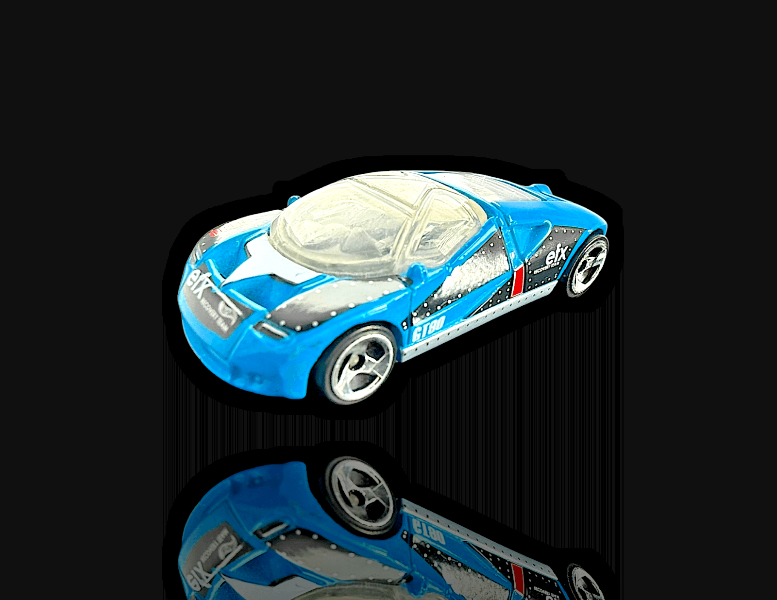 HOT WHEELS 1997 FORD GT-90 EFX RECOVERY TEAM ~ BLUE 2 3/4" DIECAST - Thumbnail 2