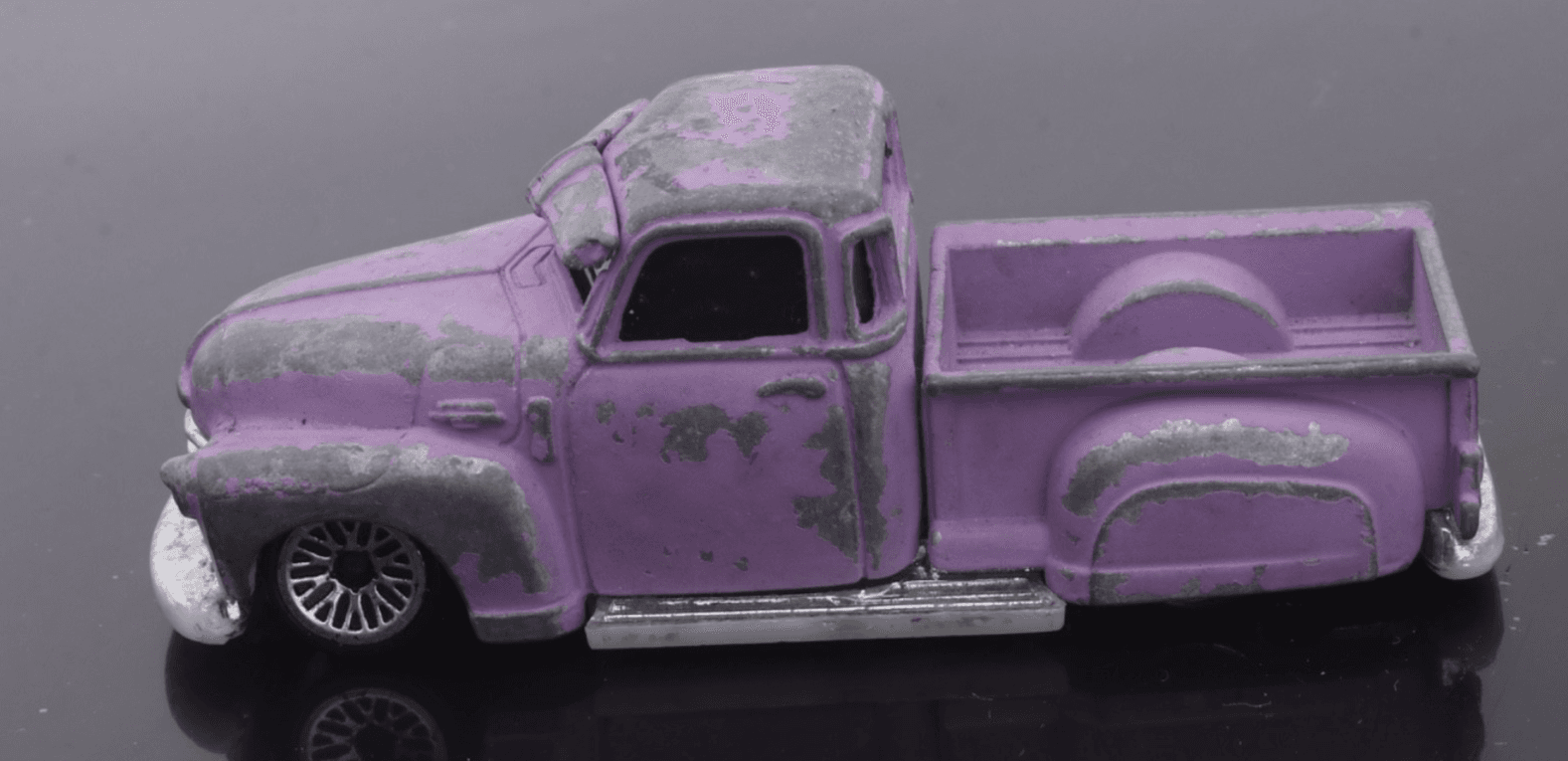 2001 Hot Wheels ~ LA TROCA ~ Collector # 202/240 - Matte Lavender - LW Wheels - Thumbnail 8