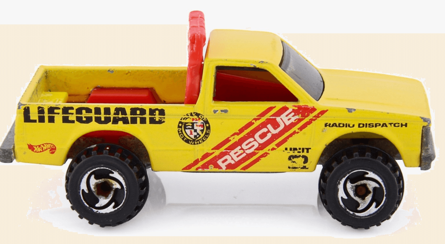 VINTAGE Hot Wheels ~ 1982 CHEVY S10 SURF PATROL LIFEGUARD RESCUE TRUCK ~ 1:64 - Thumbnail 4