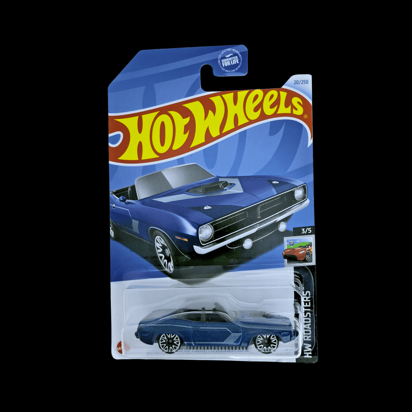 Hot Wheels 1970 PLYMOUTH BARRACUDA ~ Collector # 020/250 ~ HW Roadsters 03/05