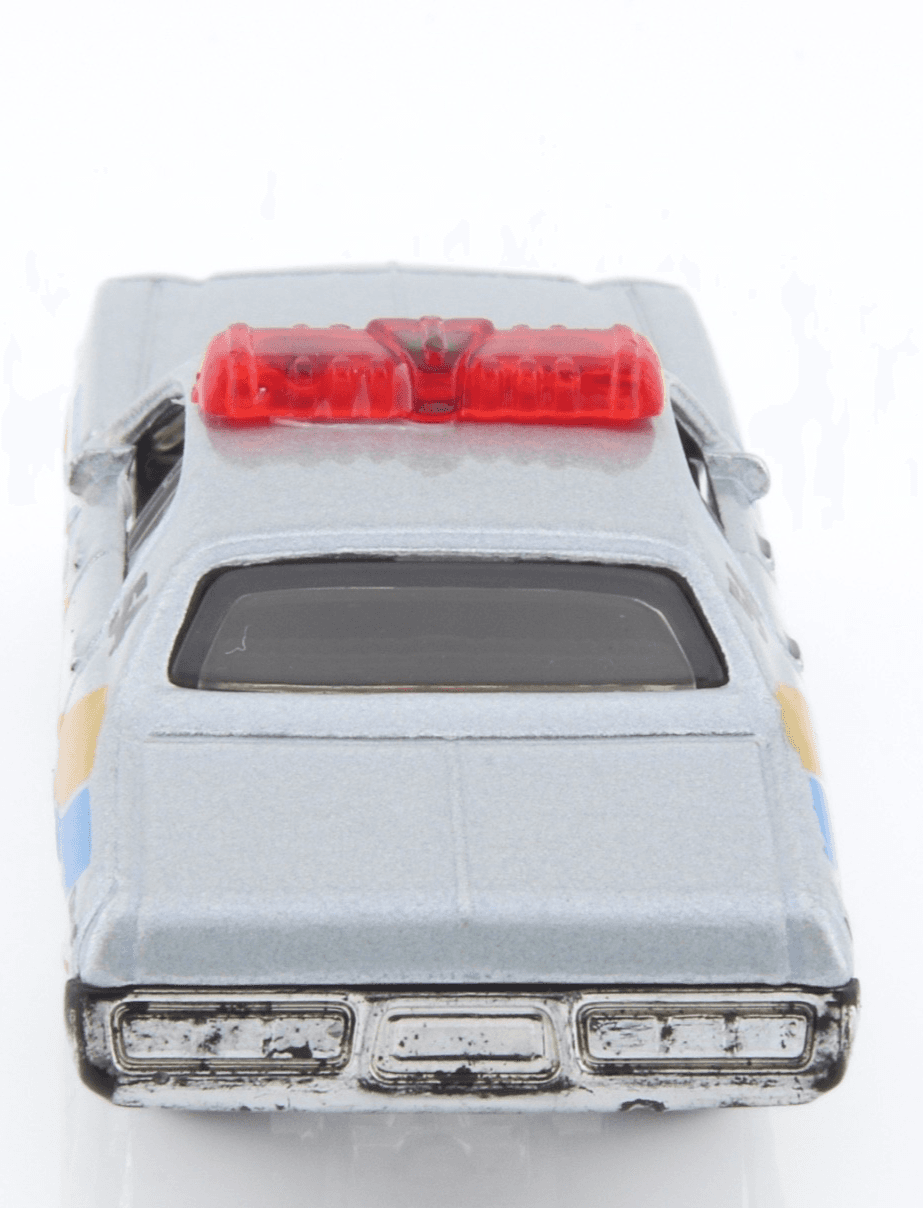 Matchbox ~ 1978 DODGE MONACO SHERIFF POLICE CAR ~ Silver Diecast 1/64 - Thumbnail 8