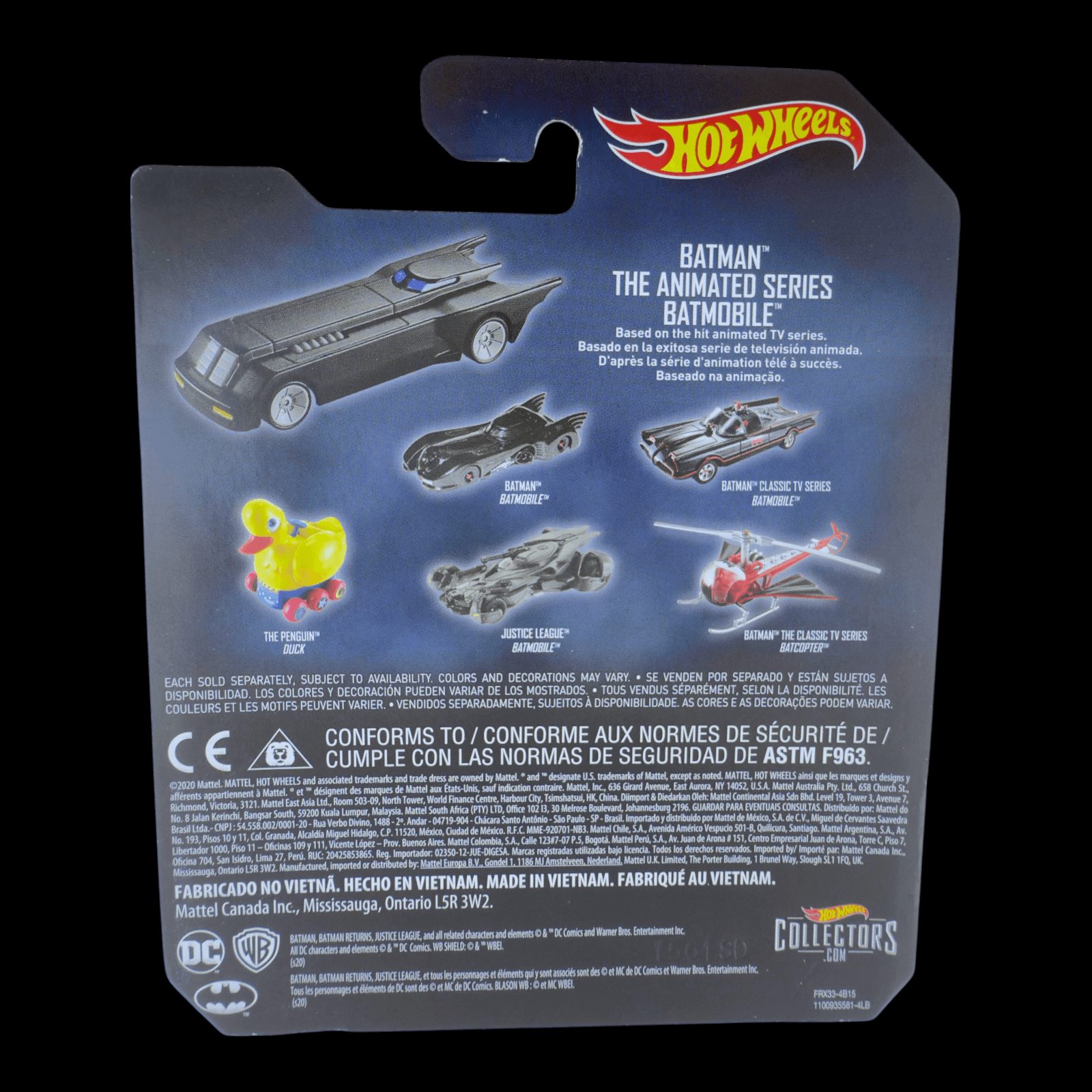 Hot Wheels 2022 BATMOBILE - Batman Diecast Car - The Animated Series - Thumbnail 2
