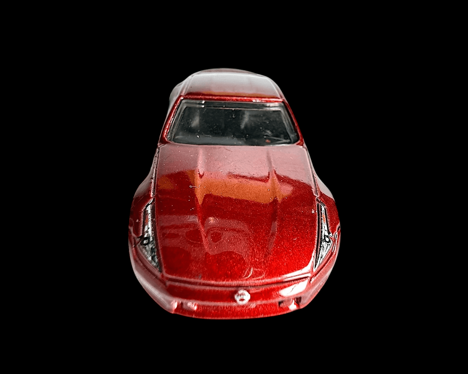 Hot Wheels Nissan 370Z Red Gold Wheels Diecast Car - Thumbnail 6