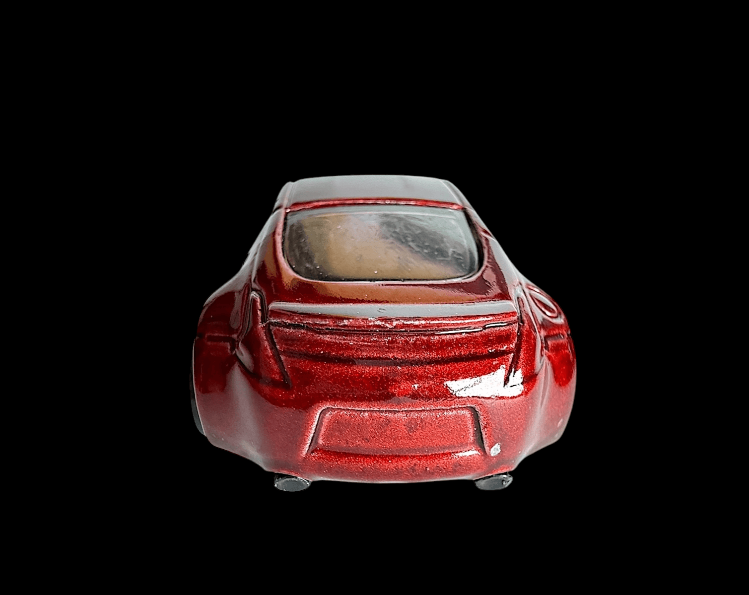 Hot Wheels Nissan 370Z Red Gold Wheels Diecast Car - Thumbnail 3