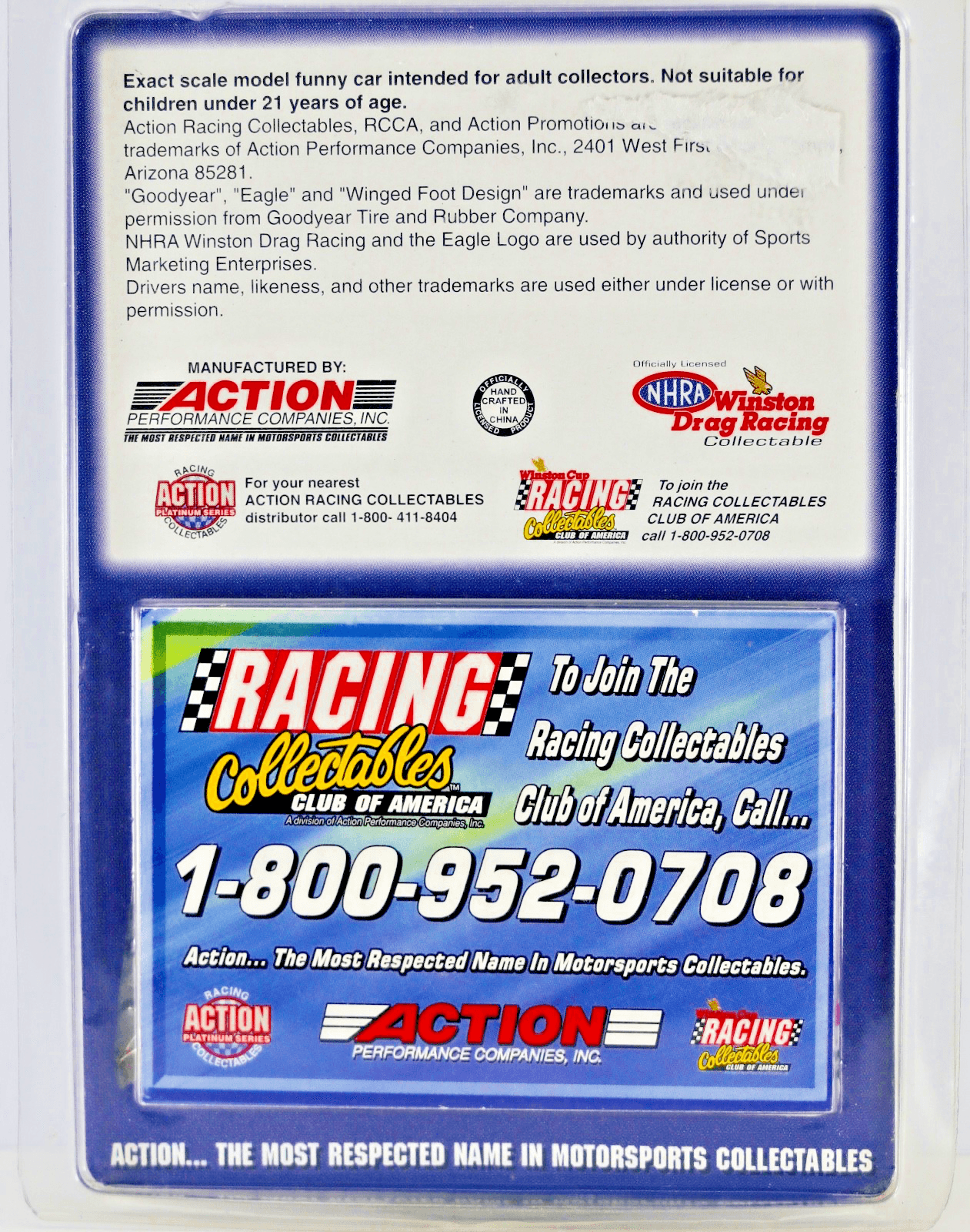 Action Platinum Series ~ John Force 1996 Castrol GTX Pontiac Firebird Funny Car - Thumbnail 3