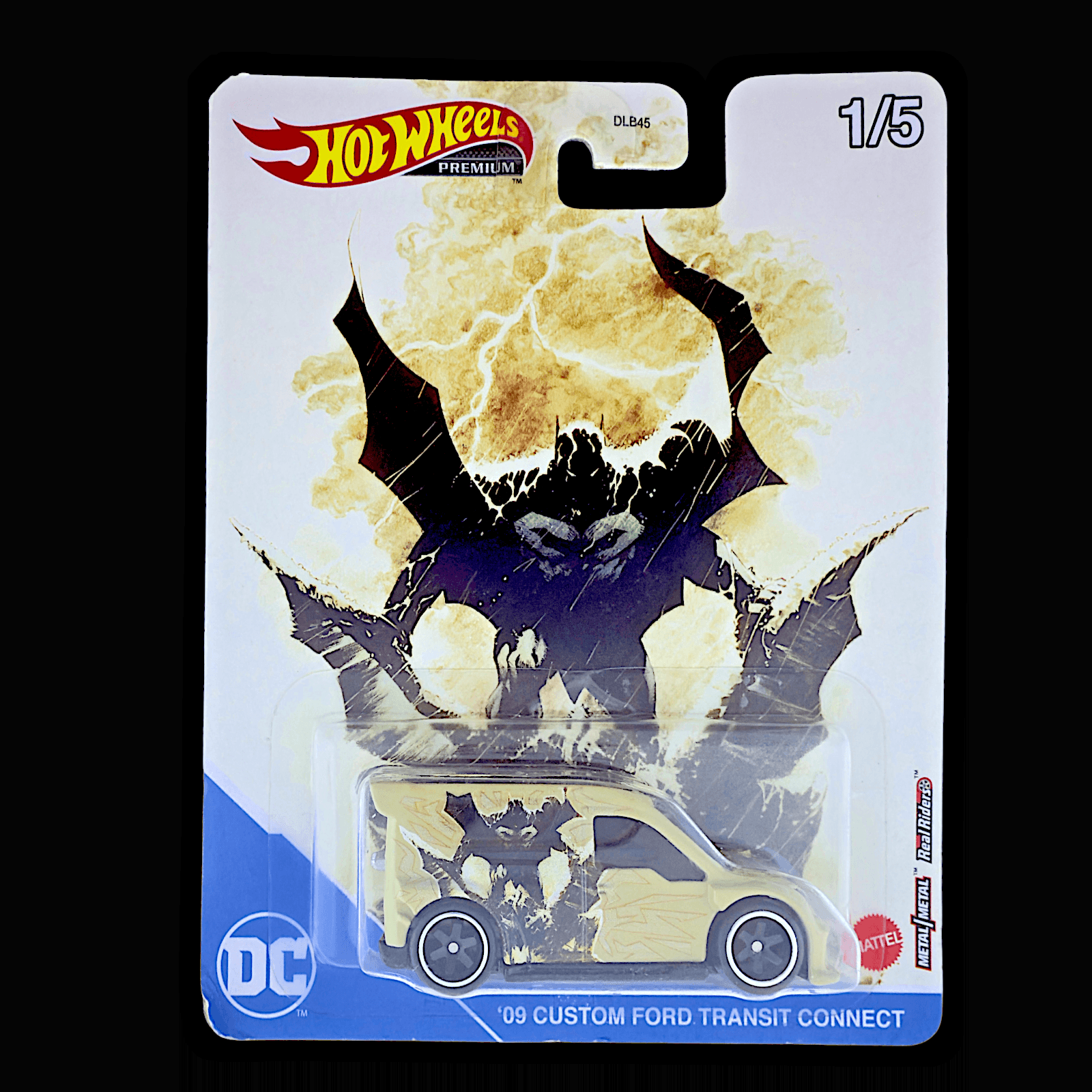 Hot Wheels PREMIUM 2009 BATMAN CUSTOM FORD TRANSIT CONNECT ~ 1/5
